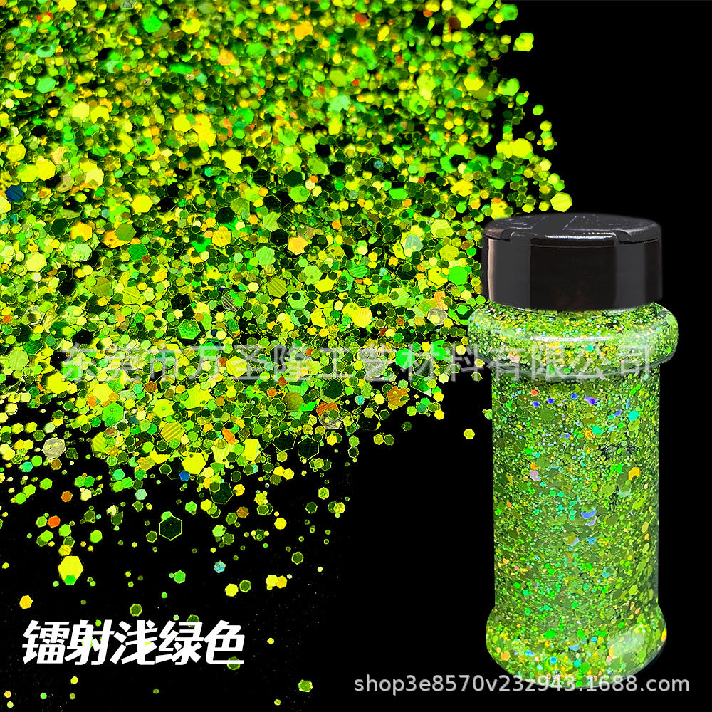 Wholesale Holographic Bottle Glitter Nail Art Colorful Sequins